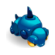 Larva azul