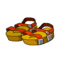 Sandales du Piou Rouge
