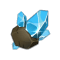 Pierre de souillure bleue impure