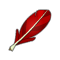Plume de Piou Rouge